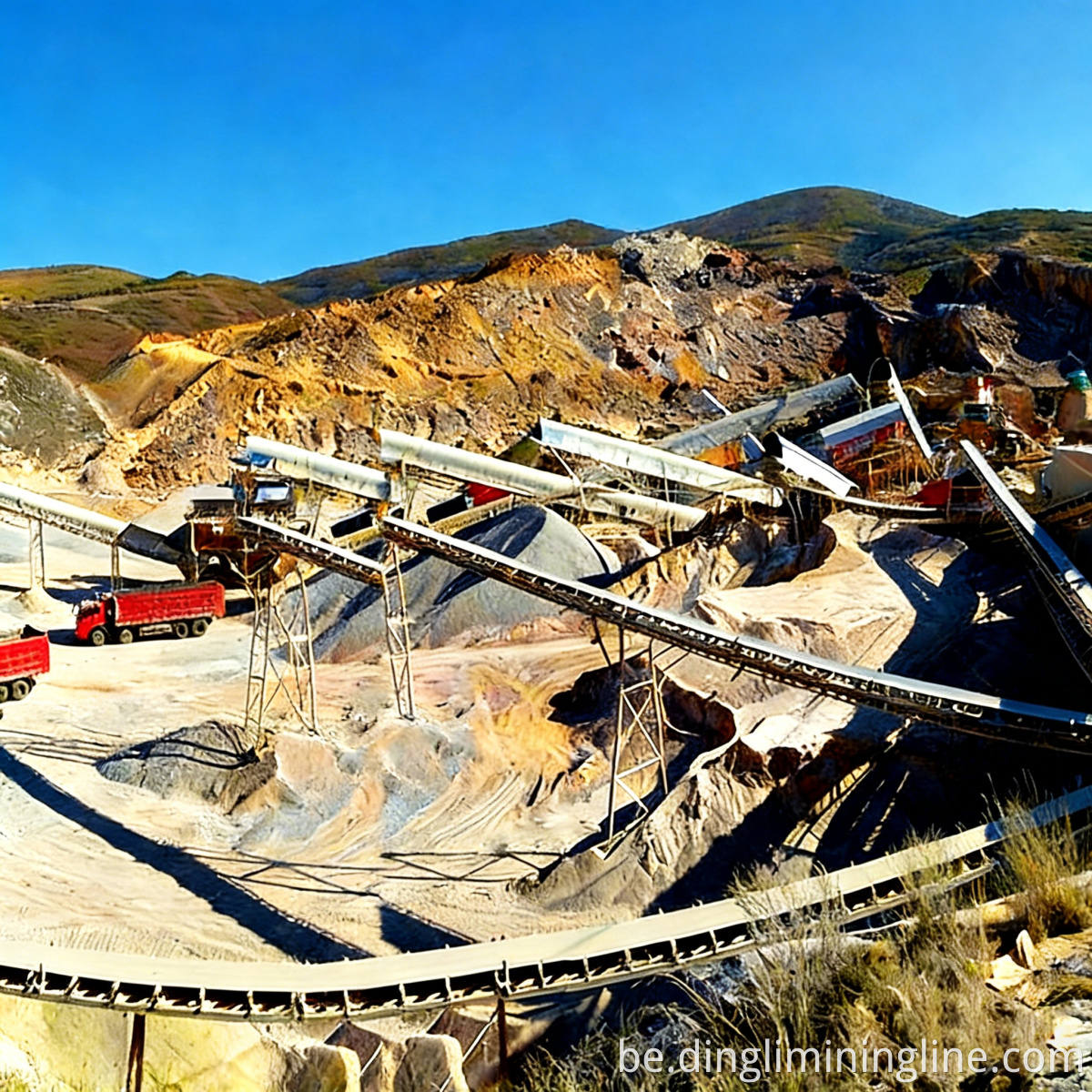 Mobile River Cobblestone Sand Line